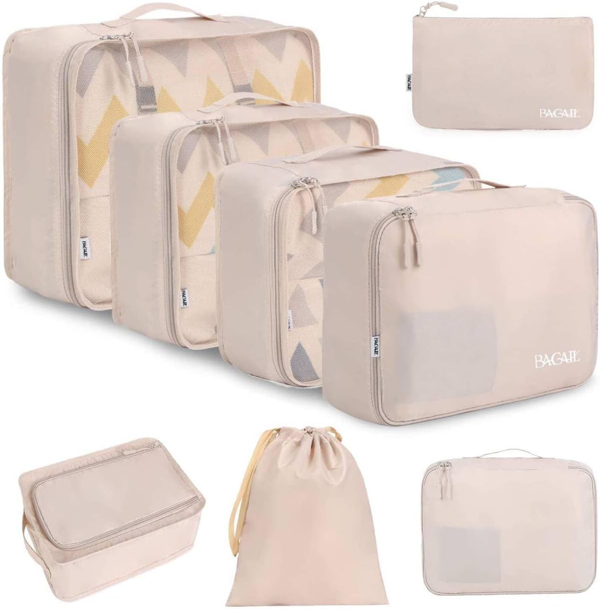 BAGAIL 8-Piece Packing Cubes